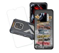 GYDQQKJ Funda para Cubot King Kong ES3 + Protector de Pantalla Protectora Vidrio Cristal Film Templado, Negro Suave TPU Silicona Cover Carcasa Caso Case para (6.75") - LH100