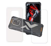 GYDQQKJ Funda para Cubot King Kong ES3 + Vidrio Protector de Pantalla Cristal Templado Film, Transparente Suave TPU Silicona Cover Carcasa Caso Case para (6.75")