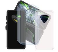 GYDQQKJ Funda para Cubot Kingkong Mini 4 + 4 Piezas Vidrio Protector de Pantalla Cristal Templado Film, 2-Pack Translúcido + Negro Suave TPU Silicona Cover Carcasa Caso Case para (4.70")