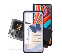 GYDQQKJ Funda para Cubot X100 + Protector de Pantalla Protectora Vidrio Cristal Film Templado, Negro Suave TPU Silicona Cover Carcasa Caso Case para (6.88") - LH59