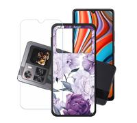 GYDQQKJ Funda para Cubot X100 + Protector de Pantalla Protectora Vidrio Cristal Film Templado, Negro Suave TPU Silicona Cover Carcasa Caso Case para (6.88") - LH19