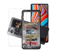 GYDQQKJ Funda para Cubot X100 + Protector de Pantalla Protectora Vidrio Cristal Film Templado, Negro Suave TPU Silicona Cover Carcasa Caso Case para (6.88") - LH100