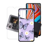 GYDQQKJ Funda para Cubot X100 + Protector de Pantalla Protectora Vidrio Cristal Film Templado, Negro Suave TPU Silicona Cover Carcasa Caso Case para (6.88") - LH88