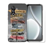 GYDQQKJ Funda para Doogee Blade 10 Power + Protector de Pantalla Protectora Vidrio Cristal Film Templado, Negro Suave TPU Silicona Cover Carcasa Caso Case para (6.60") - BST17