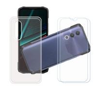 GYDQQKJ Funda para Doogee Blade 20 Turbo + 2 Piezas Vidrio Protector de Pantalla Cristal Templado Film, Transparente Suave TPU Silicona Cover Carcasa Caso Case para (6.60")