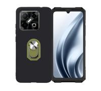 GYDQQKJ Funda para Doogee Blade GT Play (6.72"), Carcasa Shell Negro Flexible Ultra Soft Slim Suave TPU Silicona Cover Gel Tapa Caso Case para Doogee Blade GT Play (Verde Anillo Soporte)