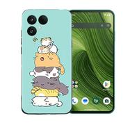 GYDQQKJ Funda para Fairphone 6, Carcasa Shell Negro Flexible Ultra Soft Slim Suave TPU Silicona Cover Gel Tapa Caso Case para Fairphone 6 (6.31") - LLM39