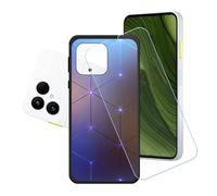 GYDQQKJ Funda para Fairphone 6 + Protector de Pantalla Protectora Vidrio Cristal Film Templado, Negro Suave TPU Silicona Cover Carcasa Caso Case para (6.31") - LH3