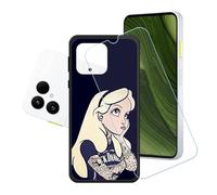 GYDQQKJ Funda para Fairphone 6 + Protector de Pantalla Protectora Vidrio Cristal Film Templado, Negro Suave TPU Silicona Cover Carcasa Caso Case para (6.31") - LH2
