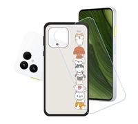 GYDQQKJ Funda para Fairphone 6 + Protector de Pantalla Protectora Vidrio Cristal Film Templado, Negro Suave TPU Silicona Cover Carcasa Caso Case para (6.31") - LH62