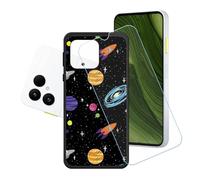GYDQQKJ Funda para Fairphone 6 + Protector de Pantalla Protectora Vidrio Cristal Film Templado, Negro Suave TPU Silicona Cover Carcasa Caso Case para (6.31") - LH93