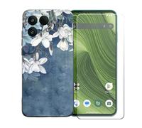 GYDQQKJ Funda para Fairphone 6 + Protector de Pantalla Protectora Vidrio Cristal Film Templado, Negro Suave TPU Silicona Cover Carcasa Caso Case para (6.31") - BST11
