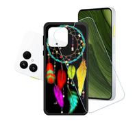 GYDQQKJ Funda para Fairphone 6 + Protector de Pantalla Protectora Vidrio Cristal Film Templado, Negro Suave TPU Silicona Cover Carcasa Caso Case para (6.31") - LH94