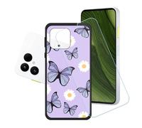 GYDQQKJ Funda para Fairphone 6 + Protector de Pantalla Protectora Vidrio Cristal Film Templado, Negro Suave TPU Silicona Cover Carcasa Caso Case para (6.31") - LH88