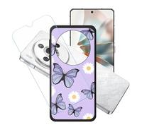 GYDQQKJ Funda para Nubia Z60S Pro + Protector de Pantalla Protectora Vidrio Cristal Film Templado, Negro Suave TPU Silicona Cover Carcasa Caso Case para (6.78") - LH88