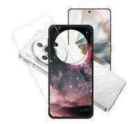 GYDQQKJ Funda para Nubia Z60S Pro + Protector de Pantalla Protectora Vidrio Cristal Film Templado, Negro Suave TPU Silicona Cover Carcasa Caso Case para (6.78") - LH55