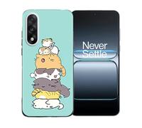 GYDQQKJ Funda para OnePlus Nord 5 5G, Carcasa Shell Negro Flexible Ultra Soft Slim Suave TPU Silicona Cover Gel Tapa Caso Case para OnePlus Nord 5 5G (6.83") - LLM39