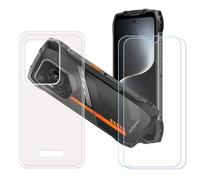 GYDQQKJ Funda para Oscal Pilot 3 + 2 Piezas Vidrio Protector de Pantalla Cristal Templado Film, Transparente Suave TPU Silicona Cover Carcasa Caso Case para (6.78")