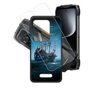 GYDQQKJ Funda para Oscal Pilot 3 + Protector de Pantalla Protectora Vidrio Cristal Film Templado, Negro Suave TPU Silicona Cover Carcasa Caso Case para (6.78") - LH31