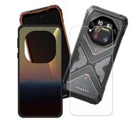GYDQQKJ Funda para Oscal Tank 1 + Protector de Pantalla Protectora Vidrio Cristal Film Templado, Negro Suave TPU Silicona Cover Carcasa Caso Case para (6.78") - LH27