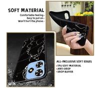 GYDQQKJ Funda para Poco M8 5G + Protector de Pantalla Protectora Vidrio Cristal Film Templado, Negro Suave TPU Silicona Cover Carcasa Caso Case para (6.77") - BST2