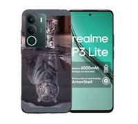 GYDQQKJ Funda para Realme P3 Lite 4G, Carcasa Shell Negro Flexible Ultra Soft Slim Suave TPU Silicona Cover Gel Tapa Caso Case para Realme P3 Lite 4G (6.67") - BST8