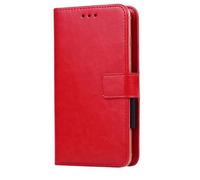 GYDQQKJ Funda para SPC Discovery SE (6.50 "), Carcasa Leather Tapa Bumper Caso PU Soporte Cartera Case Flip Cuero Wallet Cover, para Rojo -SXT
