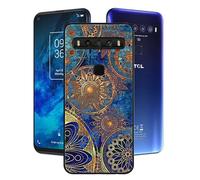 GYDQQKJ Funda para TCL 10 5G, DQG Carcasa Shell Negro Flexible Ultra Soft Slim Suave TPU Silicona Cover Gel Tapa Caso Case para TCL 10 5G (6.53") - BST10