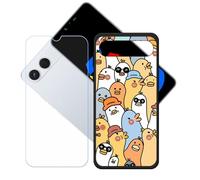 GYDQQKJ Funda para Tecno Spark GO 5G + Protector de Pantalla Protectora Vidrio Cristal Film Templado, Negro Suave TPU Silicona Cover Carcasa Caso Case para (6.74") - LH74