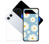 GYDQQKJ Funda para Tecno Spark GO 5G + Protector de Pantalla Protectora Vidrio Cristal Film Templado, Negro Suave TPU Silicona Cover Carcasa Caso Case para (6.74") - LH101