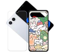 GYDQQKJ Funda para Tecno Spark GO 5G + Protector de Pantalla Protectora Vidrio Cristal Film Templado, Negro Suave TPU Silicona Cover Carcasa Caso Case para (6.74") - LH72