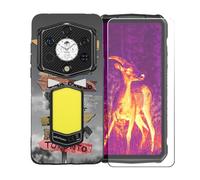 GYDQQKJ Funda para Ulefone Armor 29 Pro + Protector de Pantalla Protectora Vidrio Cristal Film Templado, Negro Suave TPU Silicona Cover Carcasa Caso Case para (6.67") - BST17