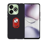 GYDQQKJ Funda para Umidigi Note 100x 5G (6.80"), Carcasa Shell Negro Flexible Ultra Soft Slim Suave TPU Silicona Cover Gel Tapa Caso Case para Umidigi Note 100x 5G (Rojo Anillo Soporte)
