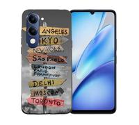 GYDQQKJ Funda para Vivo Y19s GT 5G, Carcasa Shell Negro Flexible Ultra Soft Slim Suave TPU Silicona Cover Gel Tapa Caso Case para Vivo Y19s GT 5G (6.74") - BST17