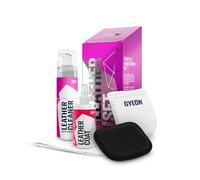 Gyeon Q²M LeatherSet Natural - Kit de limpiador y revestimiento de cuero todo en uno - Limpia y protege el interior y los asientos de cuero de tu coche - Protección de cuero automotriz