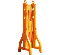 GYEQXKT Barrera de Seguridad portátil y Extensible de 2,5 Metros con reflectores. Sistema de señalización Industrial para Control de tráfico Flexible. Valla de Control de multitudes de plástico amar