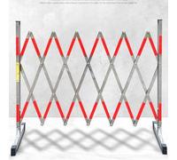 GYEQXKT Barrera móvil retráctil, barandilla portátil Extensible con Ruedas, Valla de Control de tráfico para construcción y Mantenimiento, Barrera de Seguridad Industrial, protección de Aparcamiento