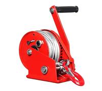 GYEQXKT Cabrestante Manual, Capacidad de 1100 kg, trinquete bidireccional con Cable de Acero de 20 m, cabrestante Marino de Alta Resistencia con rodamientos, relación de Engranajes 4:1