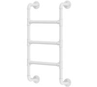 GYEQXKT Escalera de Pared Resistente Blanca para literas de ático de 39"/47"/52"/55"/59"/63" Escalera de Seguridad de Hierro Forjado para Subir a un desván, Techo Exterior o Garaje de 110