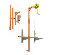 GYEQXKT Herramienta de elevación para Unidades Exteriores de Aire Acondicionado, cabrestante Manual autoblocante + Soporte, Herramienta de elevación Especial para Motores de 3 HP/5 HP, SOP