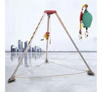 GYEQXKT Kit de trípode de Rescate de Alta Resistencia con cabrestante de 816 kg (1800 LB): Equipo Esencial para Rescate en Espacios confinados en soluciones de Seguridad para la construcci