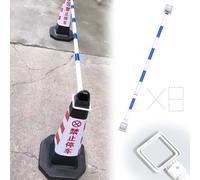 GYEQXKT Postes de Barrera retráctiles portátiles para Conos de tráfico. Paquete de 8 Barras de conexión Vial para estacionamientos Seguros y gestión de Eventos. Solución Duradera para el Control del