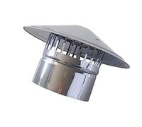 GYEQXKT Tapa de Chimenea, Tapa de ventilación de Acero Inoxidable, con protección contra pájaros, Tapa de ventilación Redonda Impermeable, Cubierta Protectora contra la Lluvia, Tapa Final.