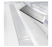 GYEQXKT Tapa metálica para desagüe de Zanja - Rejilla para desagüe de Suelo de Ducha/jardín de Cocina - Evita Que Las Hojas obstruyan Las tuberías