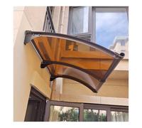 GYEQXKT Toldo de policarbonato para Puerta, Panel sólido de 2,5 mm de Espesor, Soporte de Acero al Carbono de Alta Resistencia, toldo para Entrada Principal, Resistente a la Intemperie, Cubierta par
