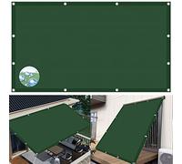 GYEQXKT Vela de Sol Resistente de 5,5 x 5,5 m - 98% de protección Solar con Ojales para jardín, Patio y Piscina - Tejido de Vela de Sol Verde Oscuro para una máxima Cobertura.