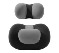 GyfZanthine Cojin Lumbar Coche para Audi A3,Núcleo Interno Espuma Memoria, Lento Rebote, Ajusta Cintura y Cuello, Suave, Cómodo, Transpirable