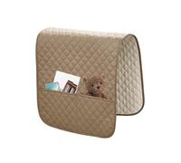 GYHH 2 Piezas Silla Protectores De Brazos Sofá Protector Reposabrazos Sofá Cubre Apoyabrazos Sillones Impermeable Acolchado Apoyabrazos Cubiertas (Sand)