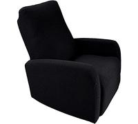 GYHH 4-Piezas Funda De Sillón Relax Elástica Completo Protector para Sillón Reclinable, para Mascotas Protectores De Muebles, Lavables A Máquina (Black)