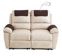 GYHH Funda para Reposabrazos De Sofá, Funda para Reposacabezas para Sillón Reclinable, Funda para Sillón, Protector De Muebles Acolchado Antideslizante (Coffee,2 Seat Recliner | 4 pc)